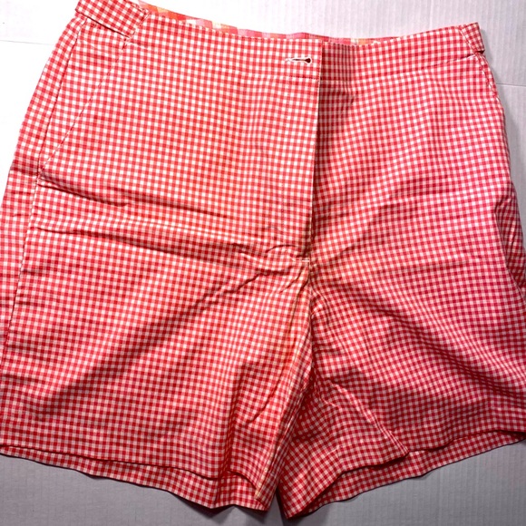 New Liz Claiborne coral gingham shorts!💛🧡 - Picture 1 of 5